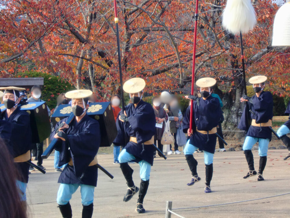 「姫路城歴史体感DAY」として大名行列のイベントの様子