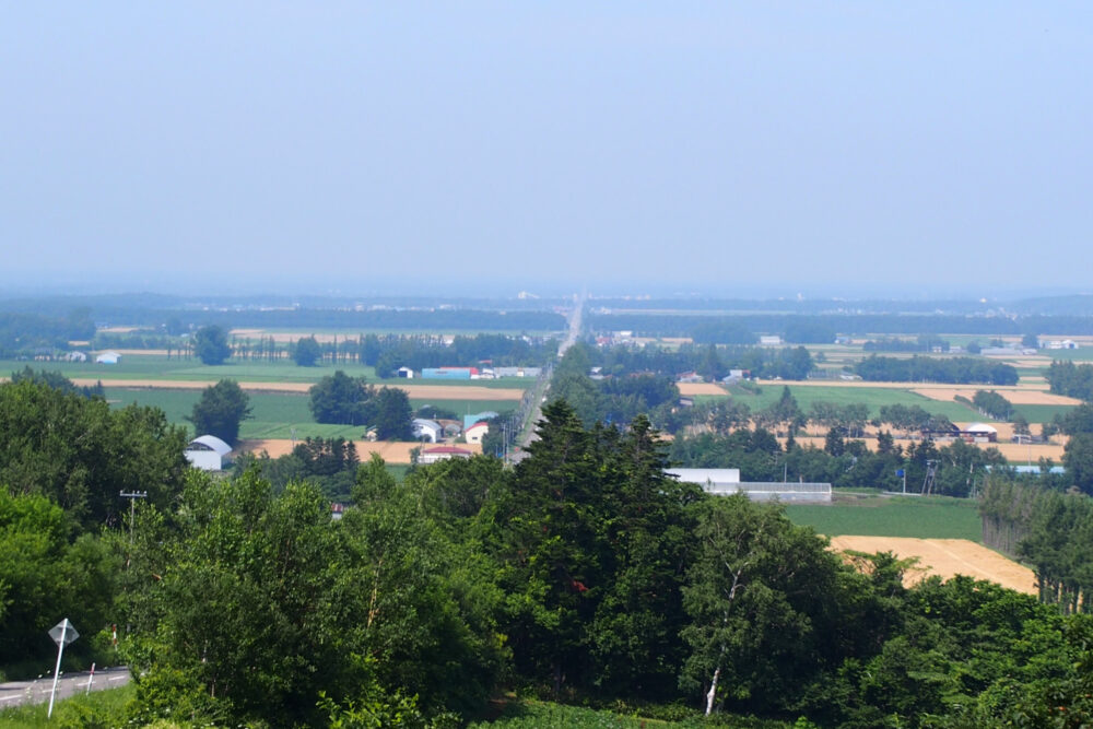 展望台からみた天に続く道。
