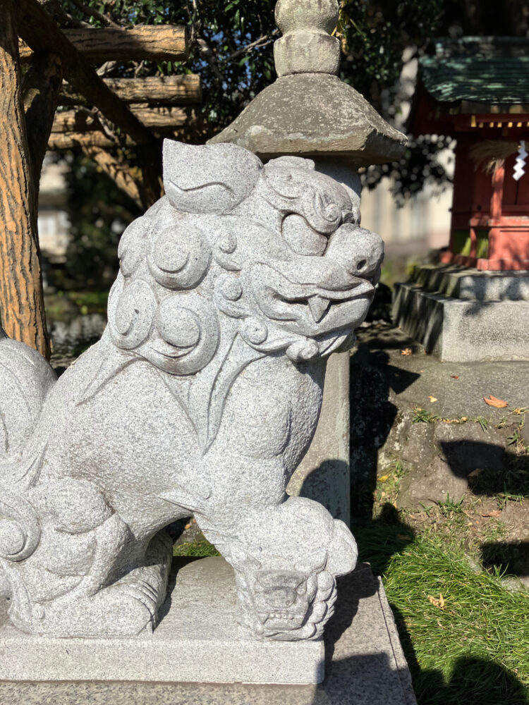 狛犬のアップ写真