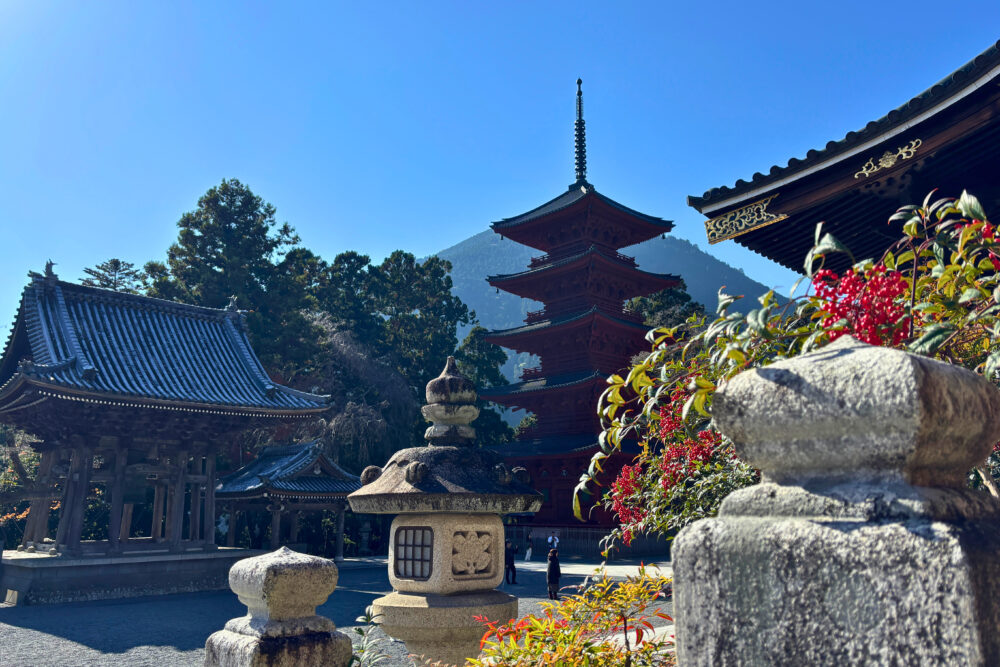 祖師堂入口付近から眺めた景色