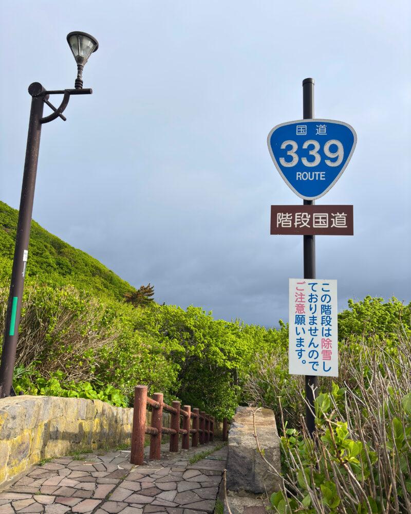 階段国道339号の入口。