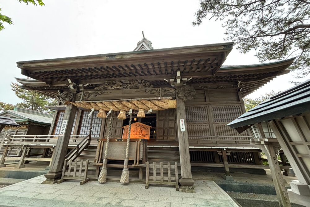 拝殿の外観。