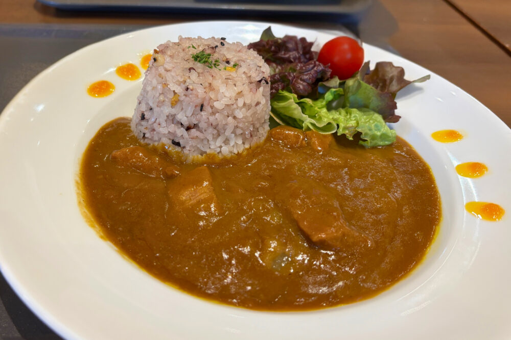 カフェで食べたカレーライス