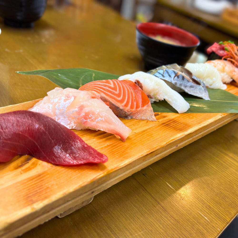 お寿司のアップ