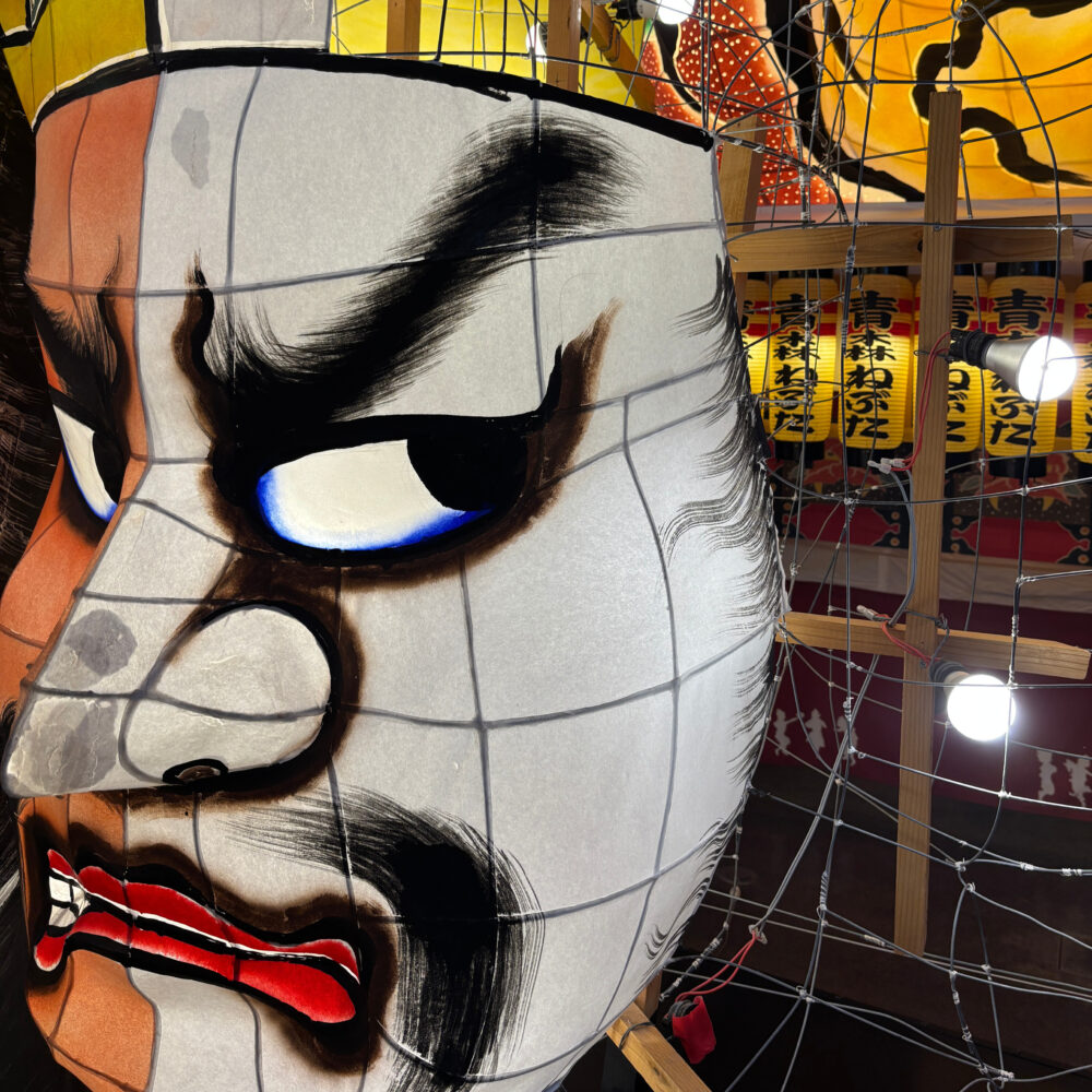 1階展示ホールのタッチねぶた