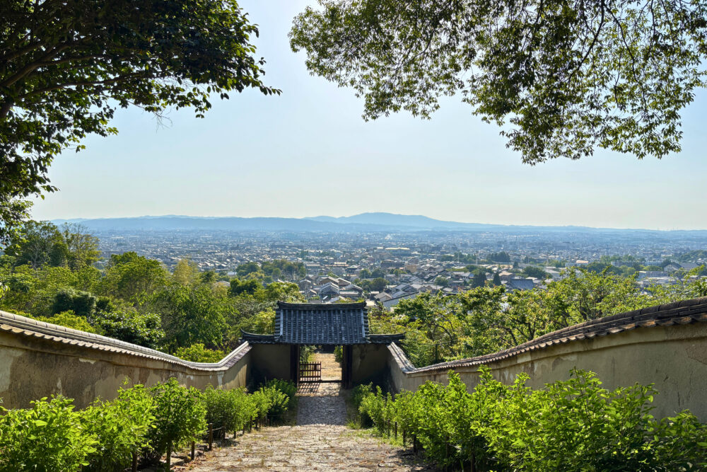 白毫寺から眺めた奈良の市街地