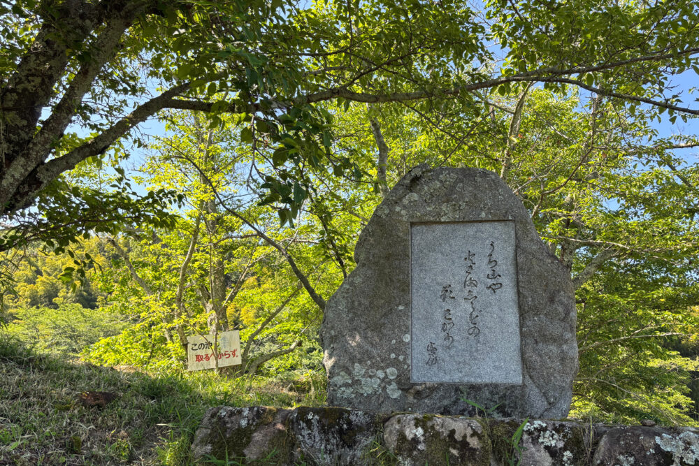 内山永久寺跡に建つ歌碑